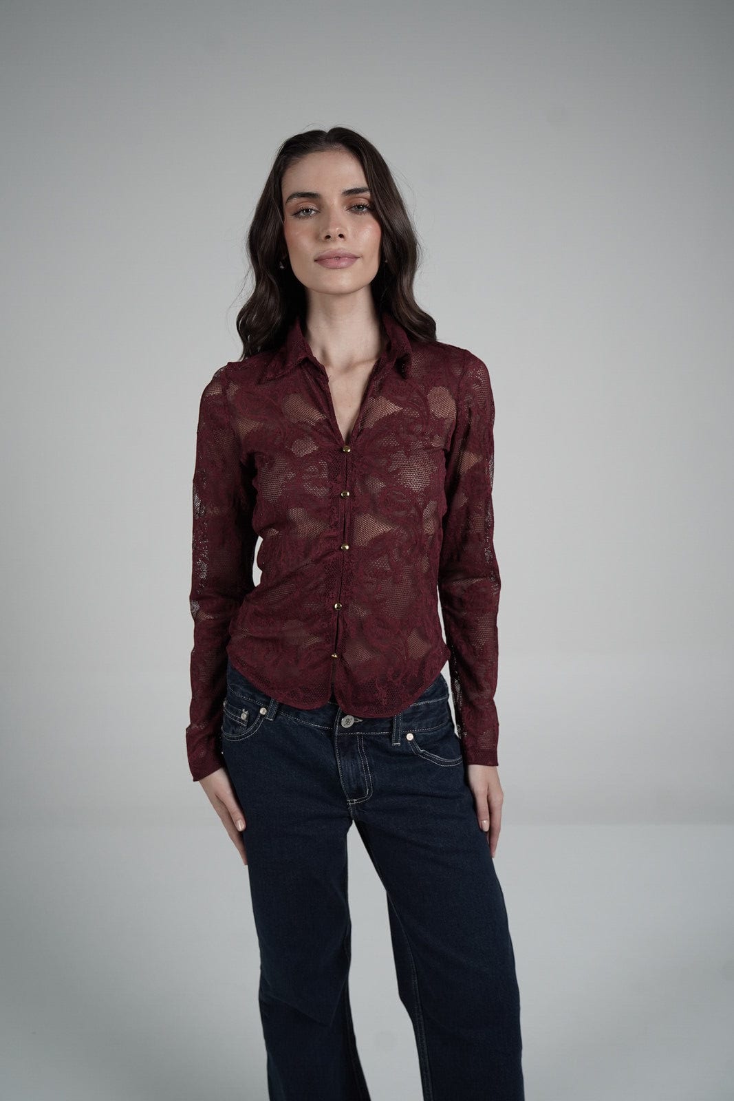 Lace Blouse (Vino) - imagen 3