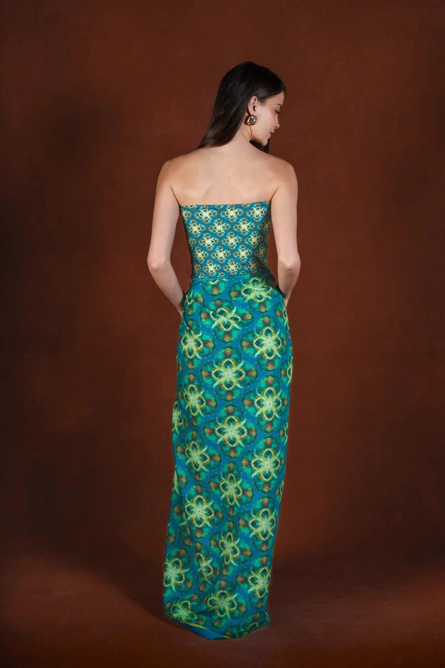 Women's Concordia long cotton sarong - imagen 2