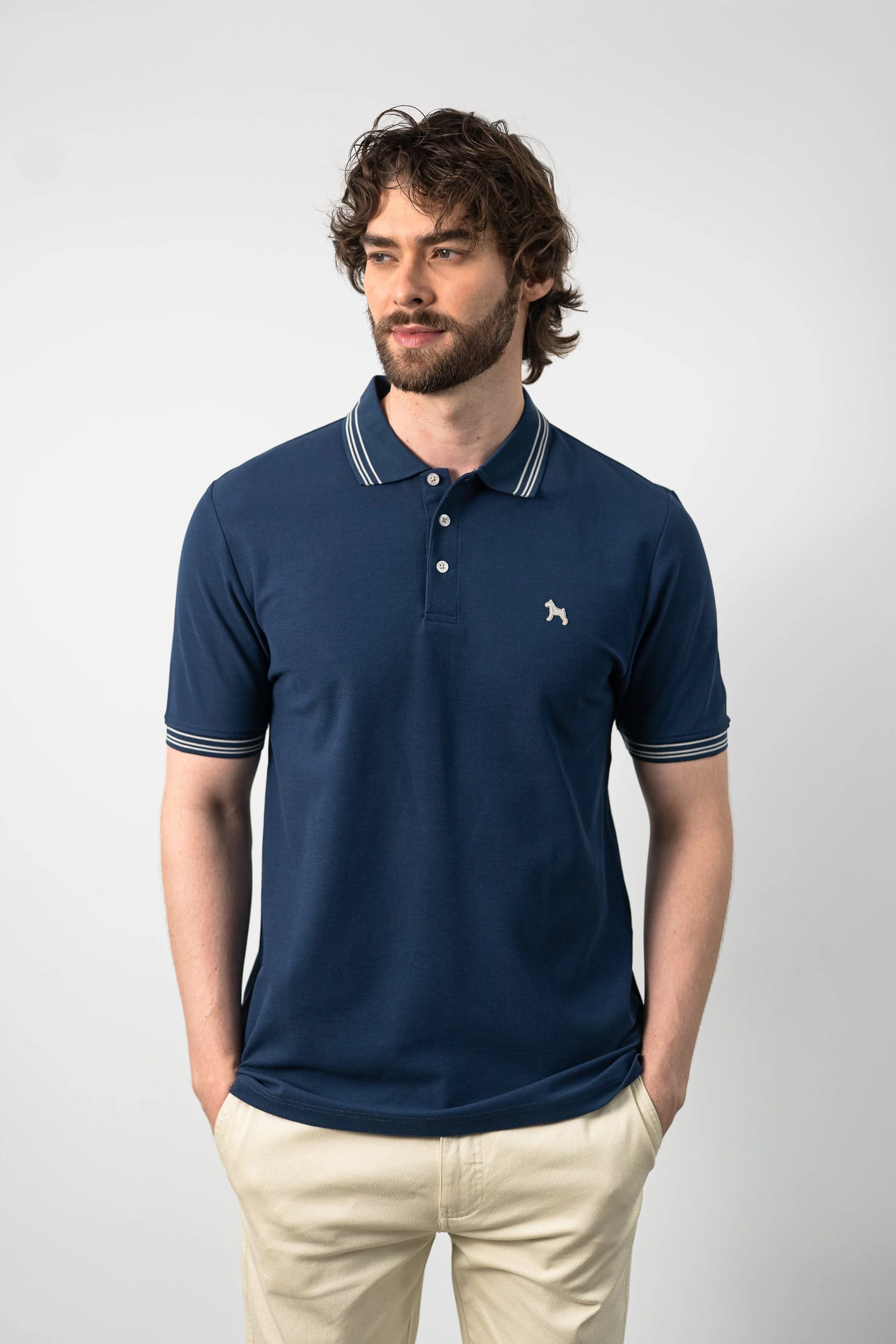Polo Básica Azul - imagen 3