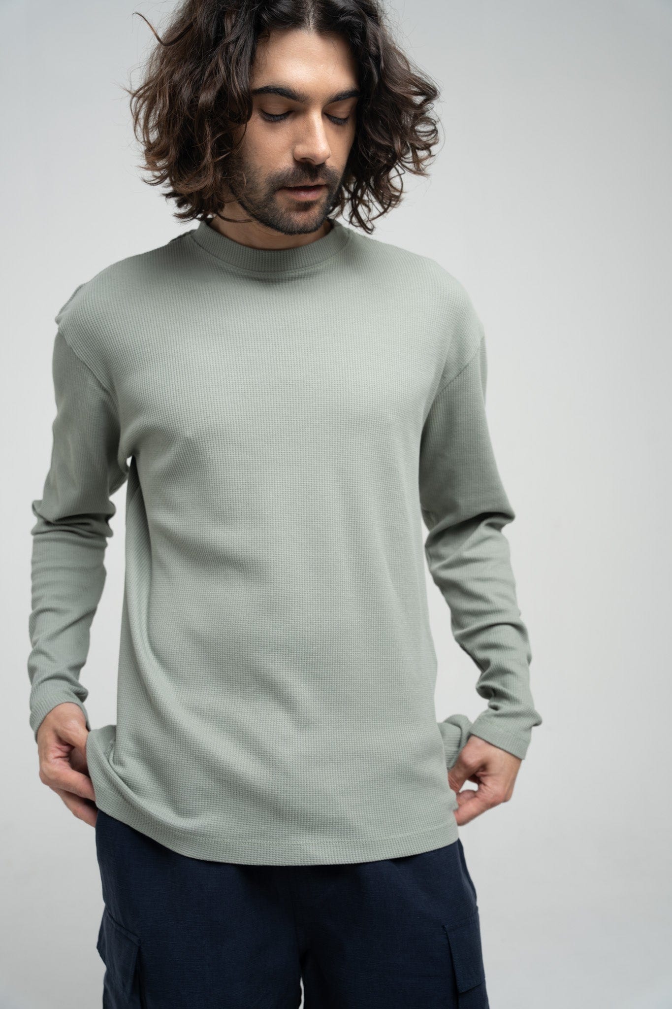Organic Waffle Crewneck - imagen 9
