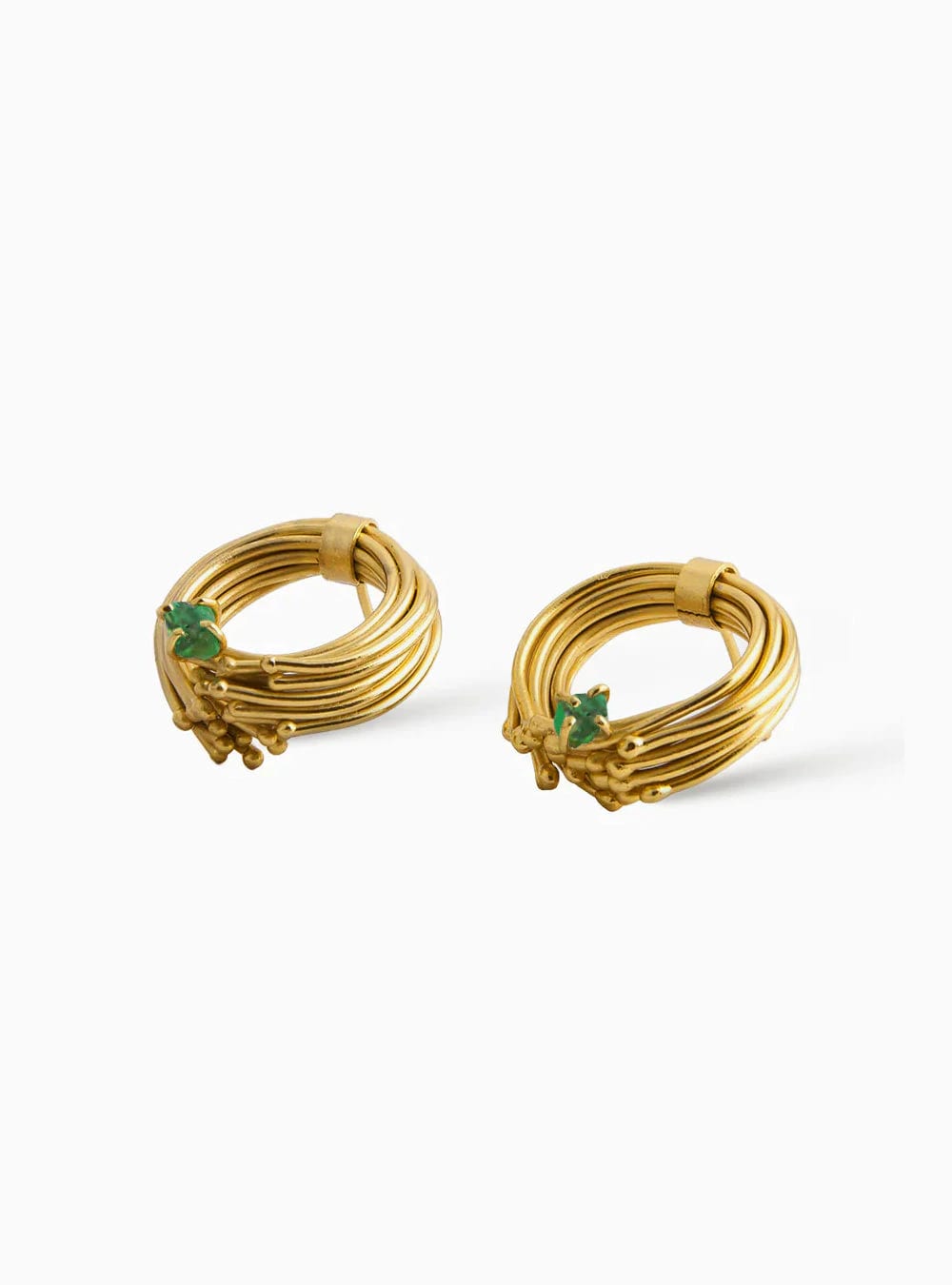Aretes Geo Esmeralda - imagen 4