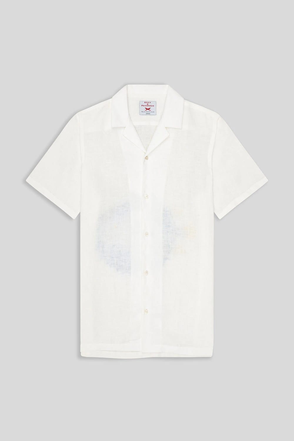 Men's linen shirt puffer fish - imagen 7