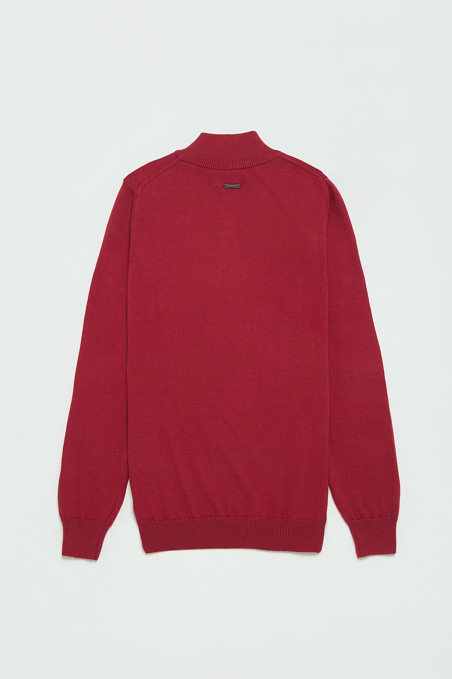 Saco Half Zip Algodón Vino - imagen 4
