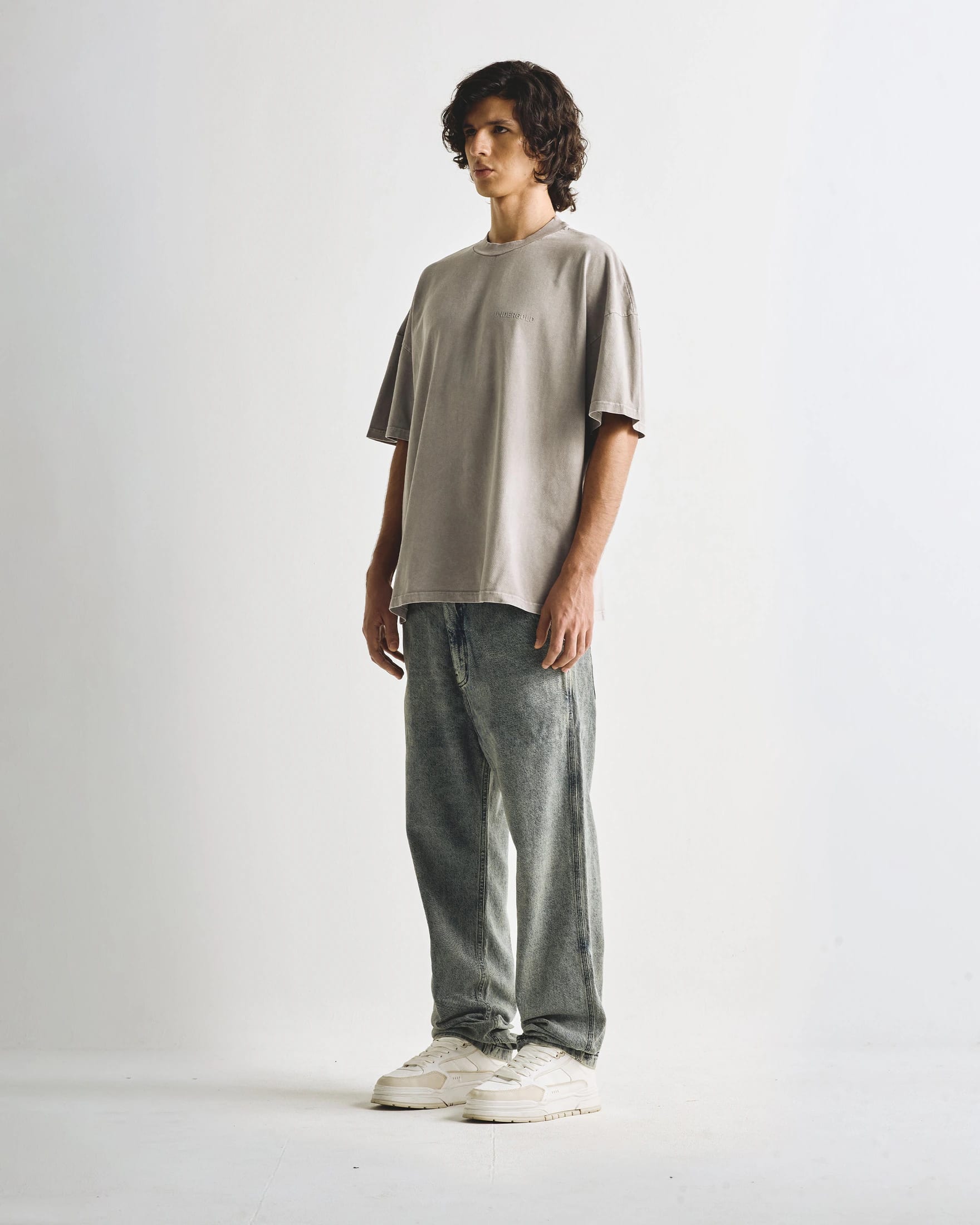 Line Logo Tshirt Washed Gray - imagen 4