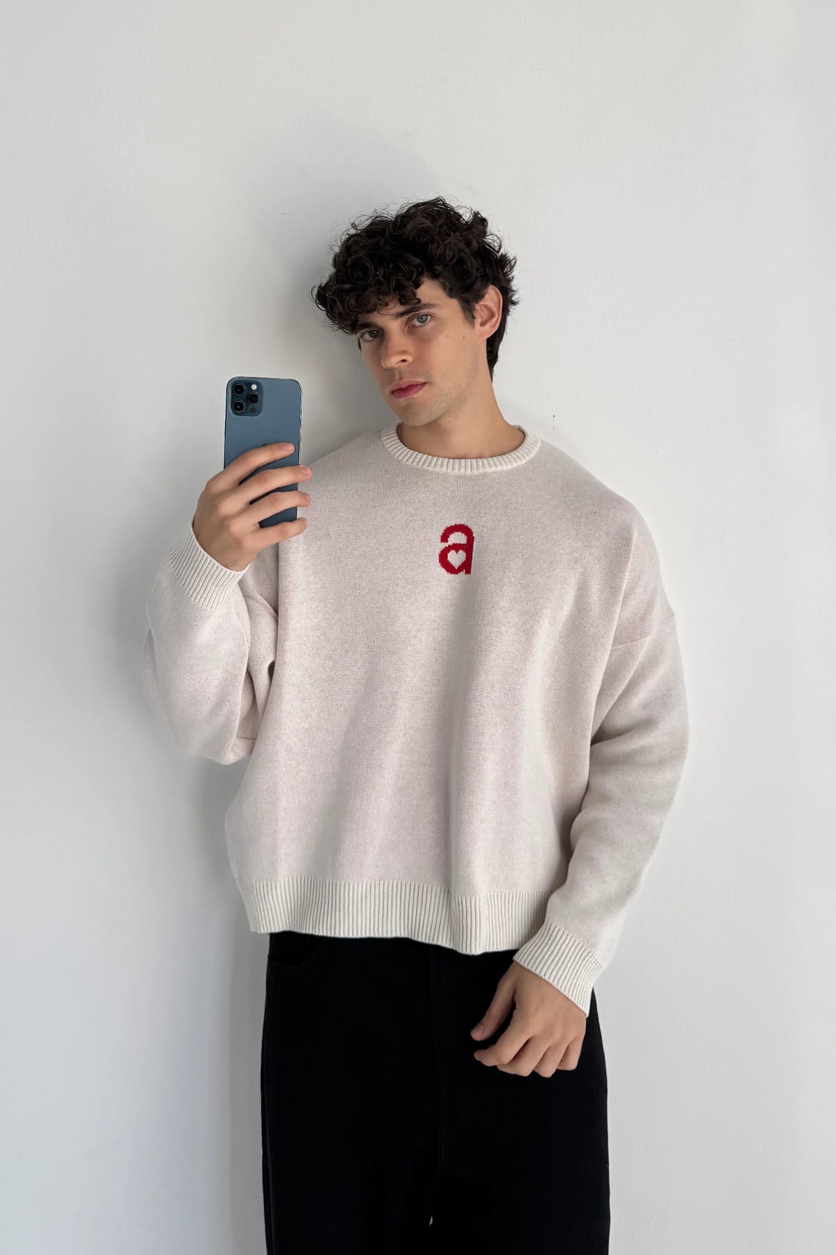 MONOGRAM SWEATER IVORY - imagen 2