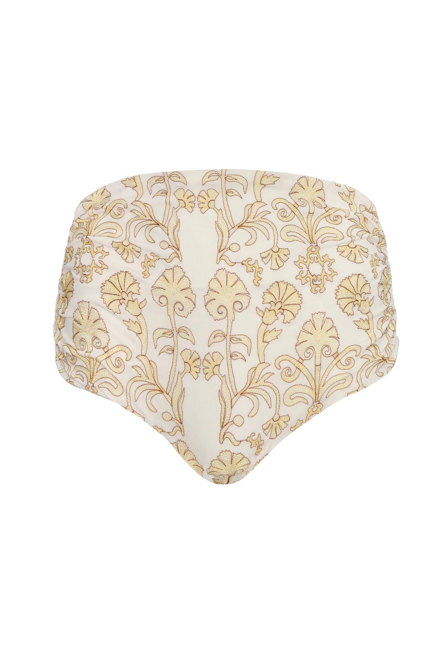 Victoria Embroidered Bottom / Yellow Flowers - Ivory - imagen 1