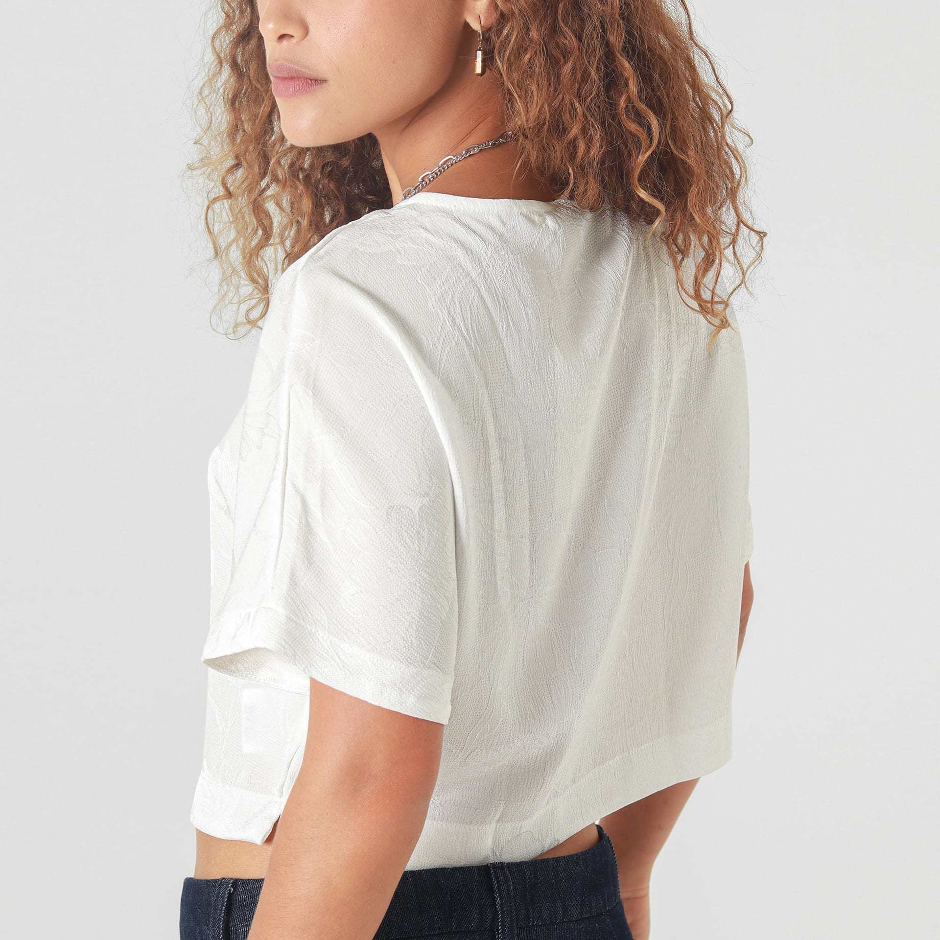 Blusa Cuello Redondo Manga Corta - imagen 5
