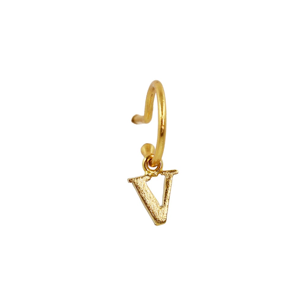 PreOrder Baby Hoops 9mm Letra Gold - imagen 19