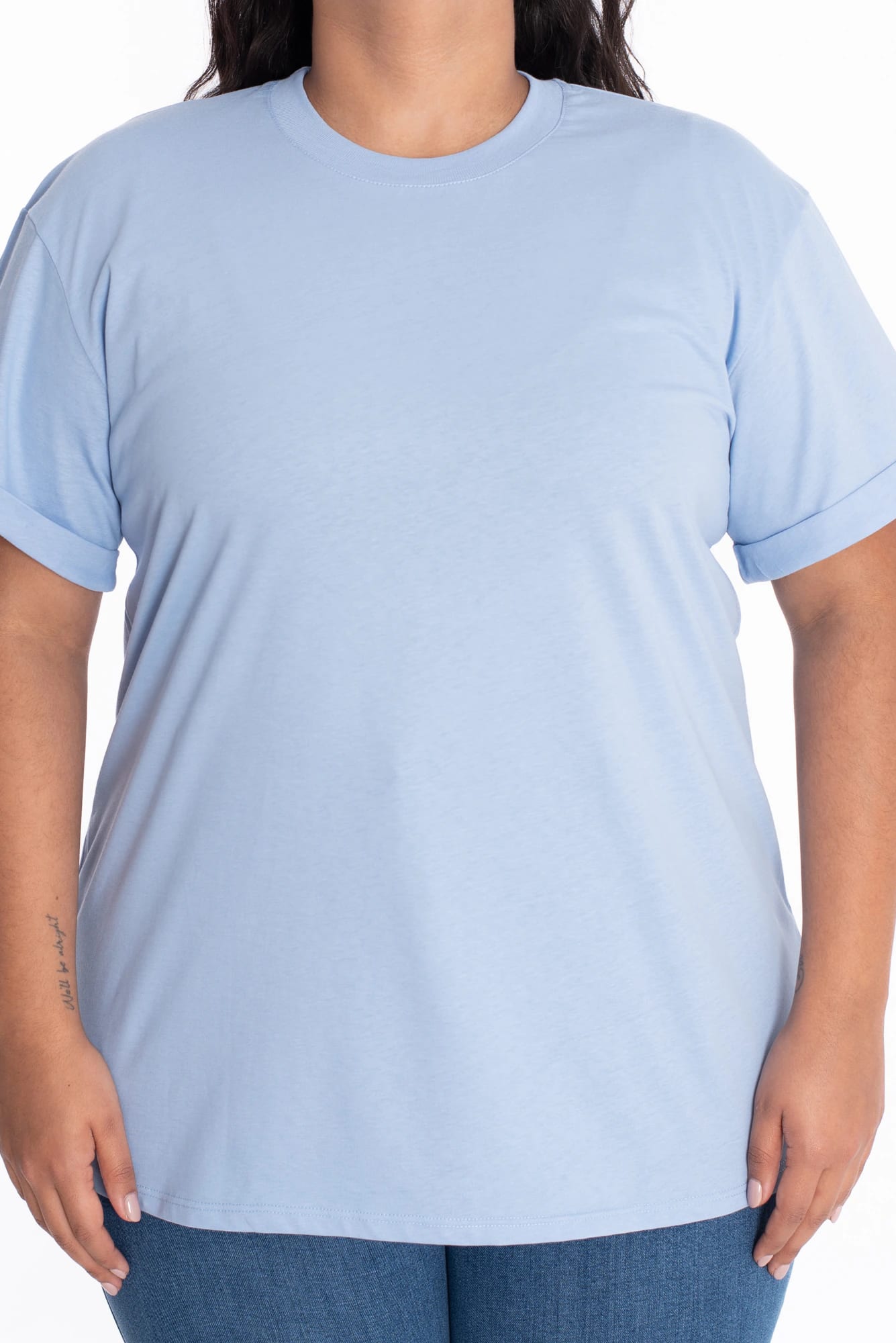 Camiseta Oversize Azul Claro - imagen 3