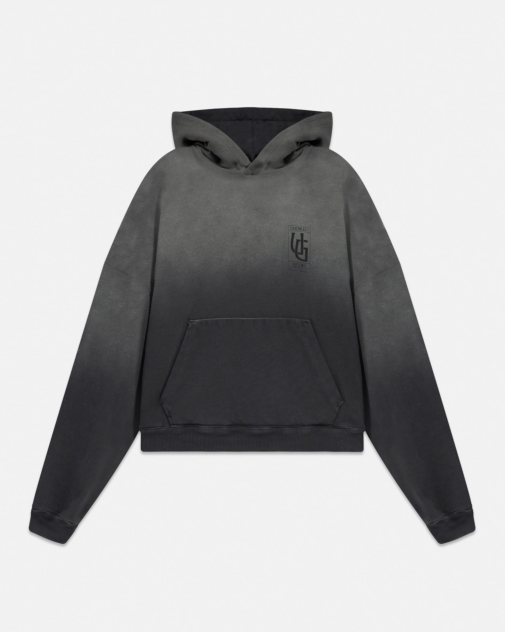 Hoodie Line UG Frame Boxy Fit Faded Black - imagen 3