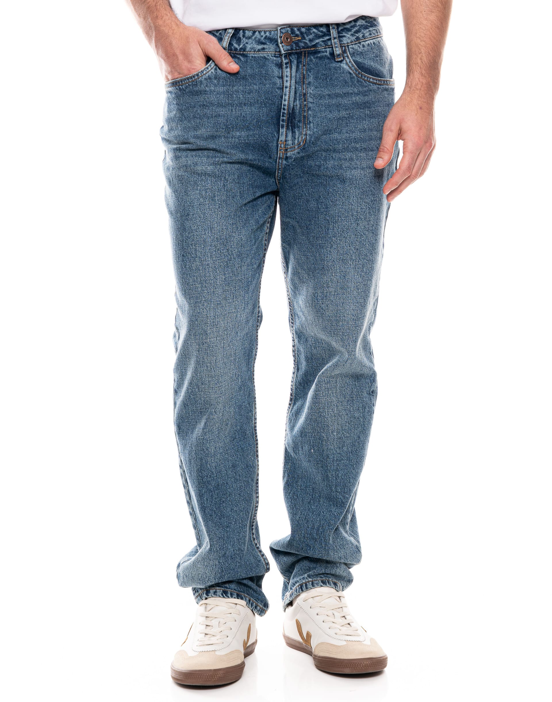 Jeans Regular Fit Tono Medio - imagen 1