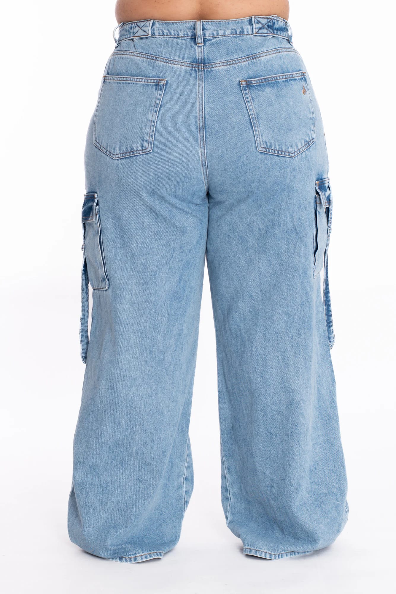 Jean Cargo Ajustable Azul Medio 370 - imagen 22