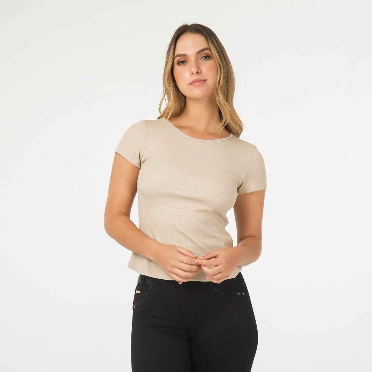 Camiseta Basica Cuello Redondo Melisa - imagen 1