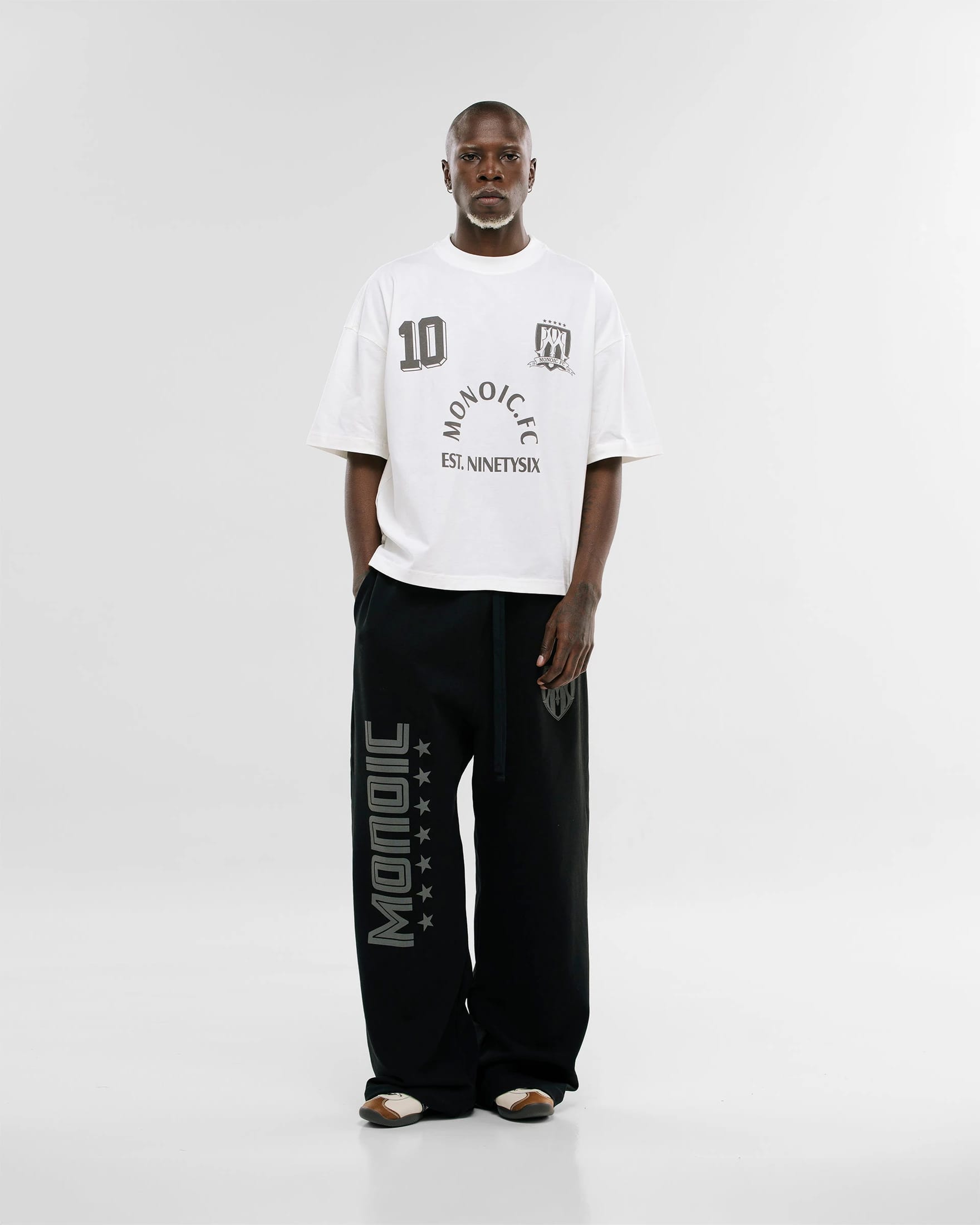Camiseta Boxy Fit Ninetysix - Off White - imagen 2