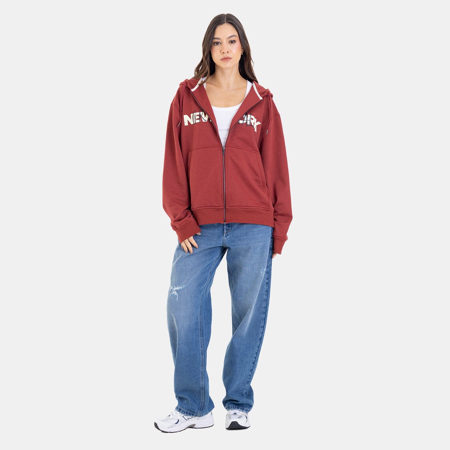 Zip Hoodie Regular Fit Red - imagen 4