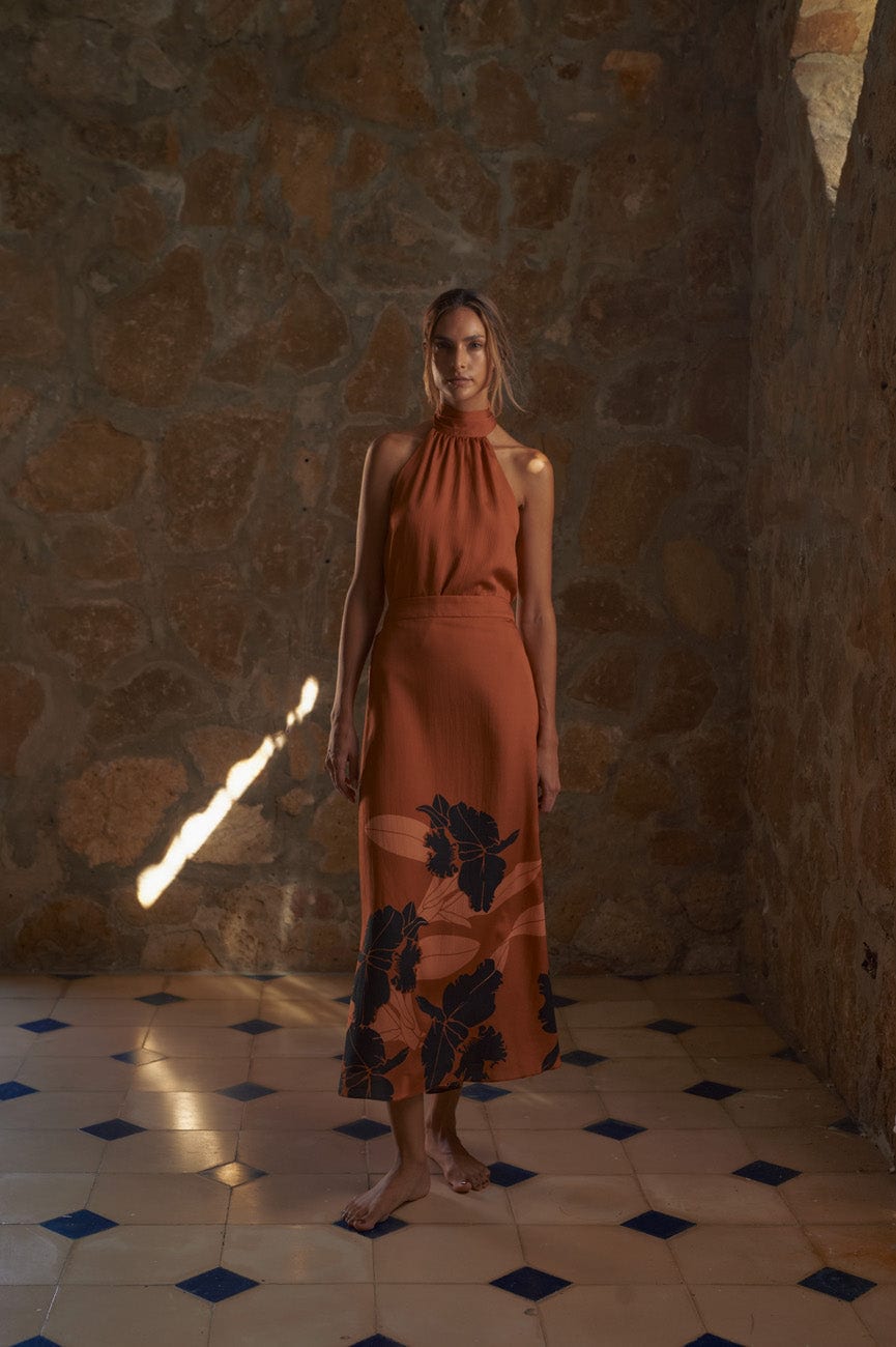 Magdalena Martellato Silk Blouse / Terra Orchideas - imagen 2