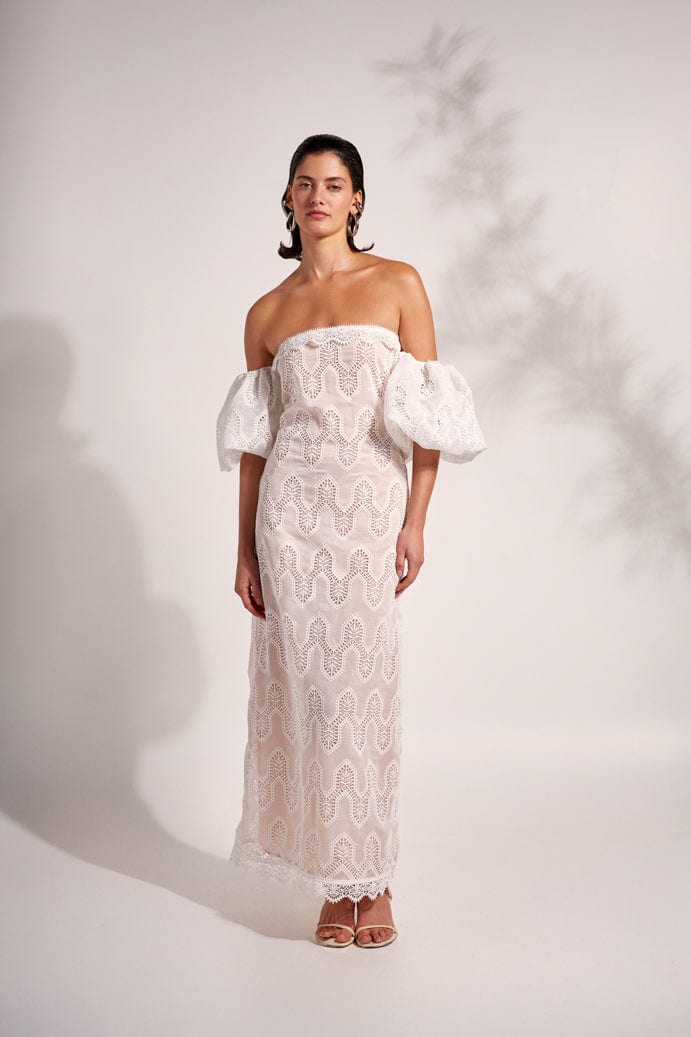 AURELIA MAXI DRESS WHITE - imagen 1