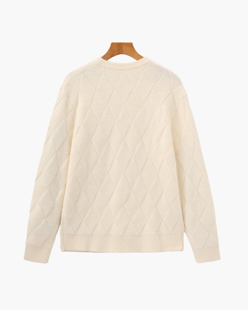 Diamond Knit Crewneck Sweater - imagen 3