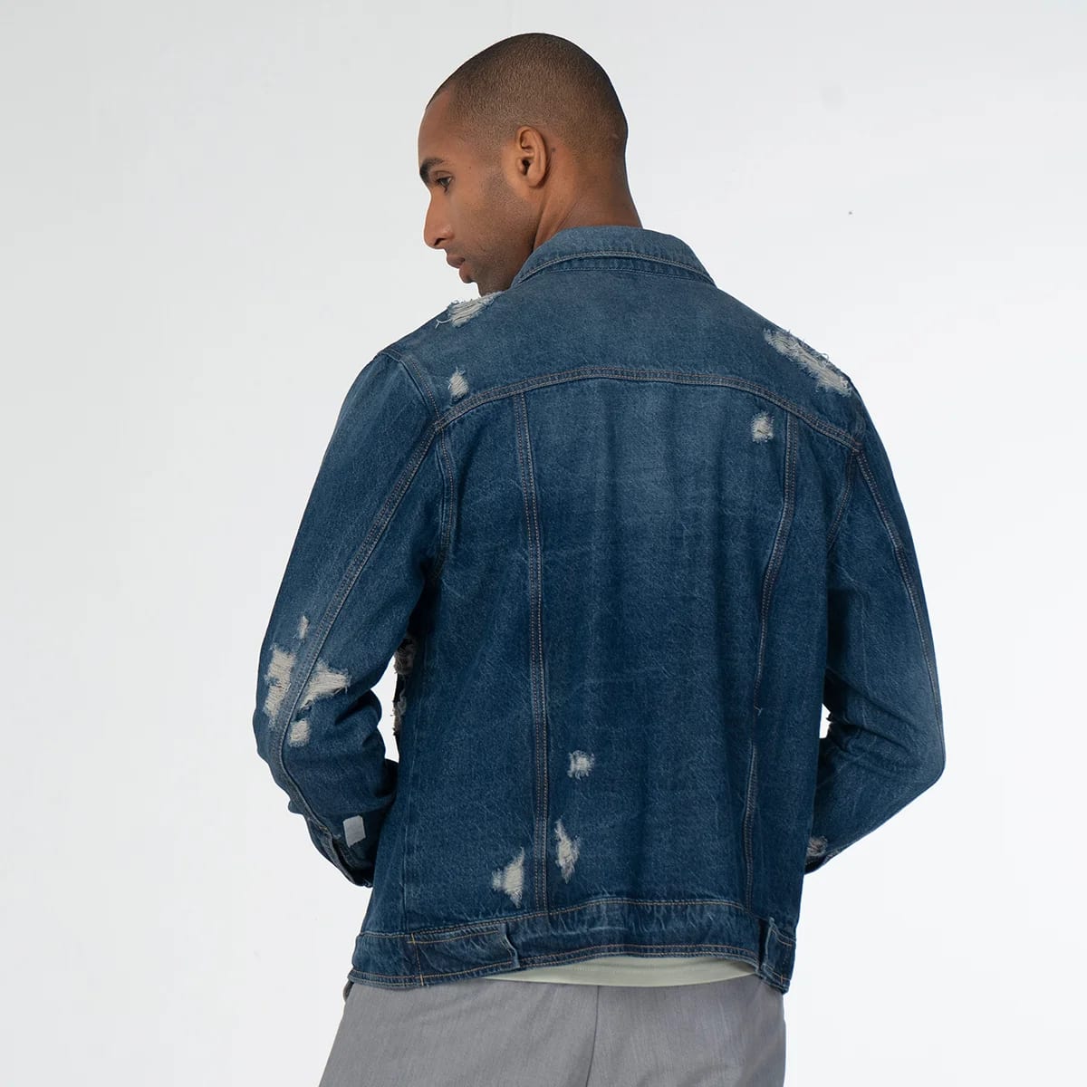 Chaqueta Denim Clasica Regular Trees - imagen 3
