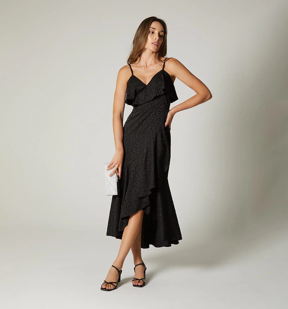 Vestido largo de tiras con bolero - imagen 1