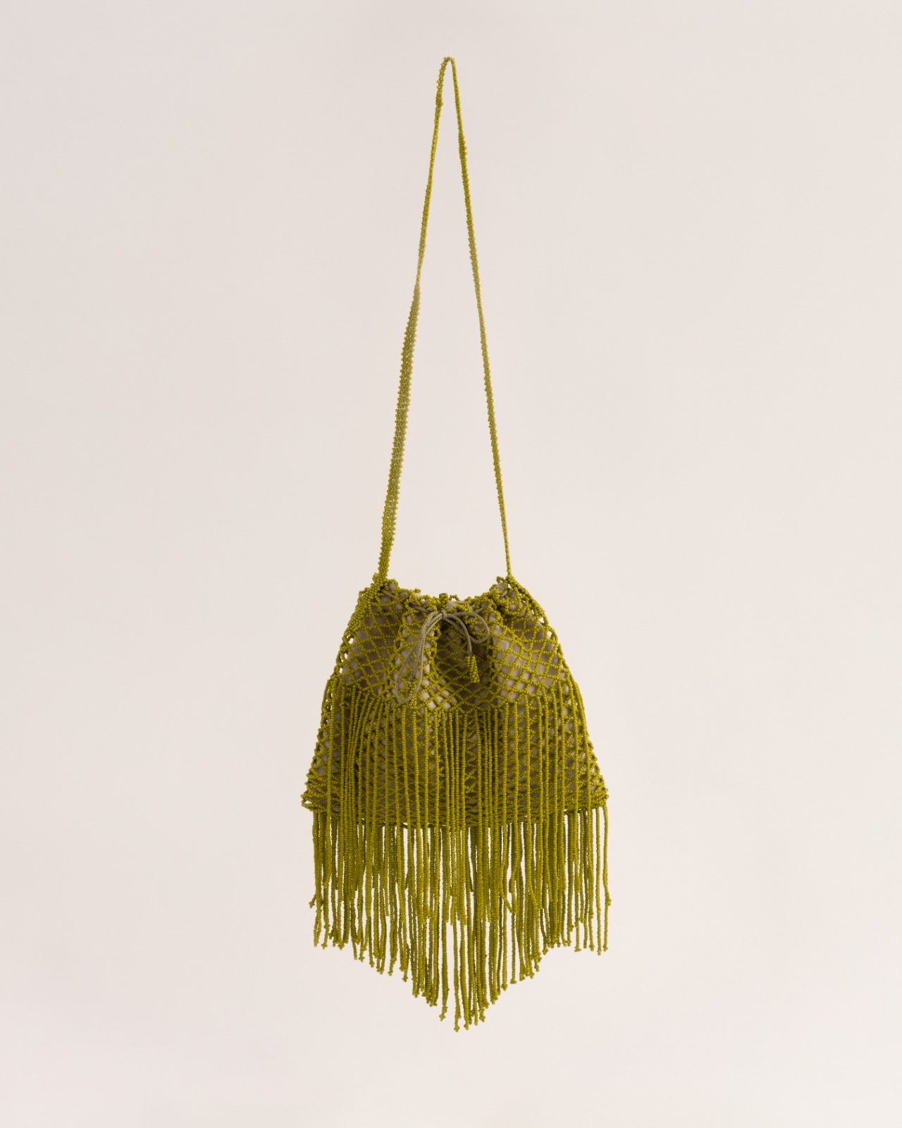 The fringe Bag (M) Olive - imagen 1