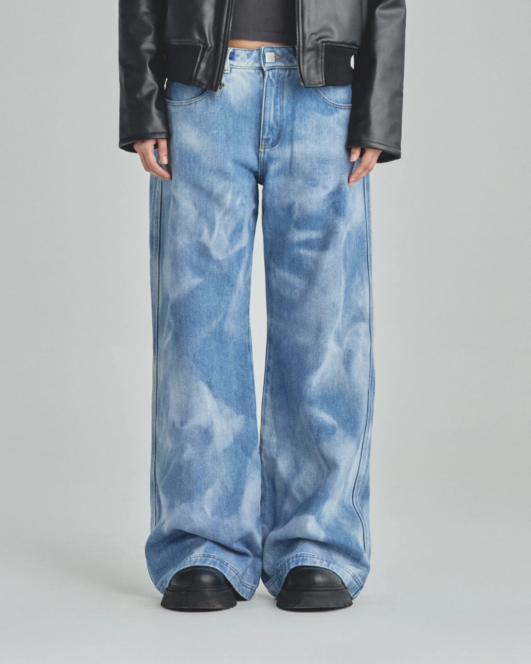 W Basics Wide Jeans Blue - imagen 2