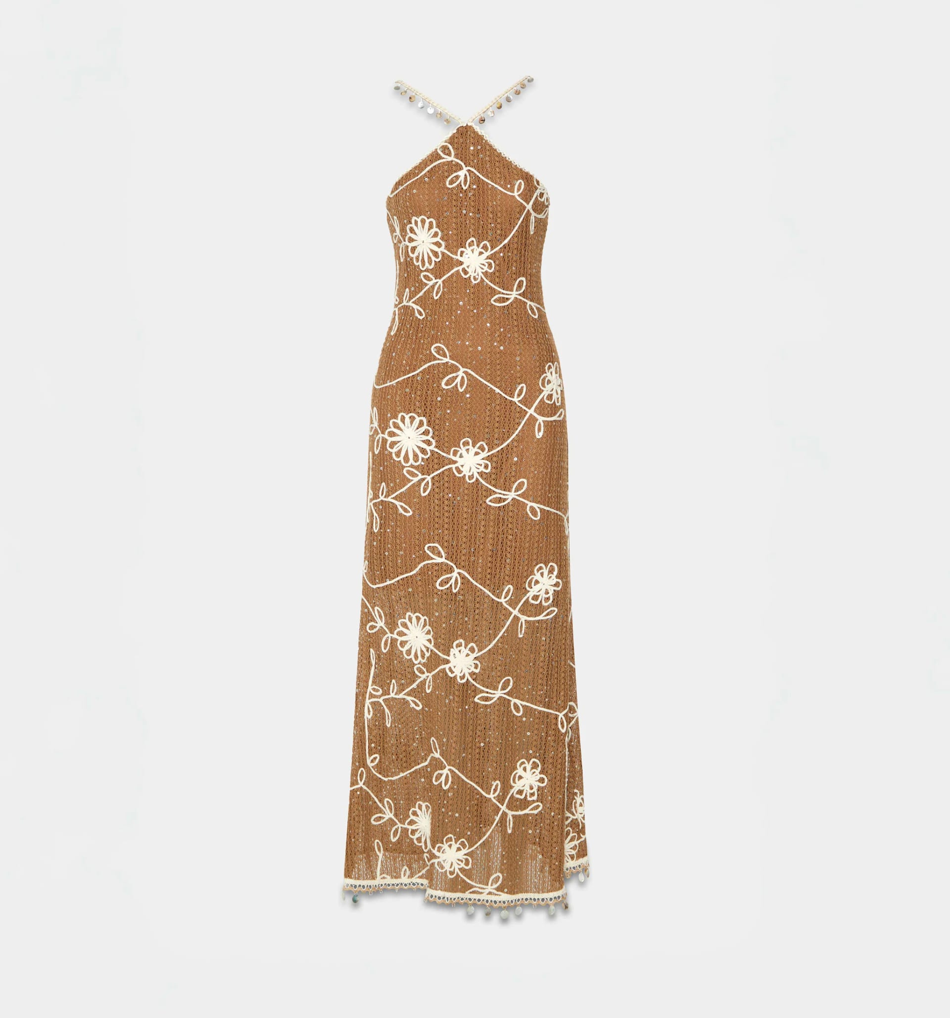 Vestido largo de tiras con insumos - imagen 6