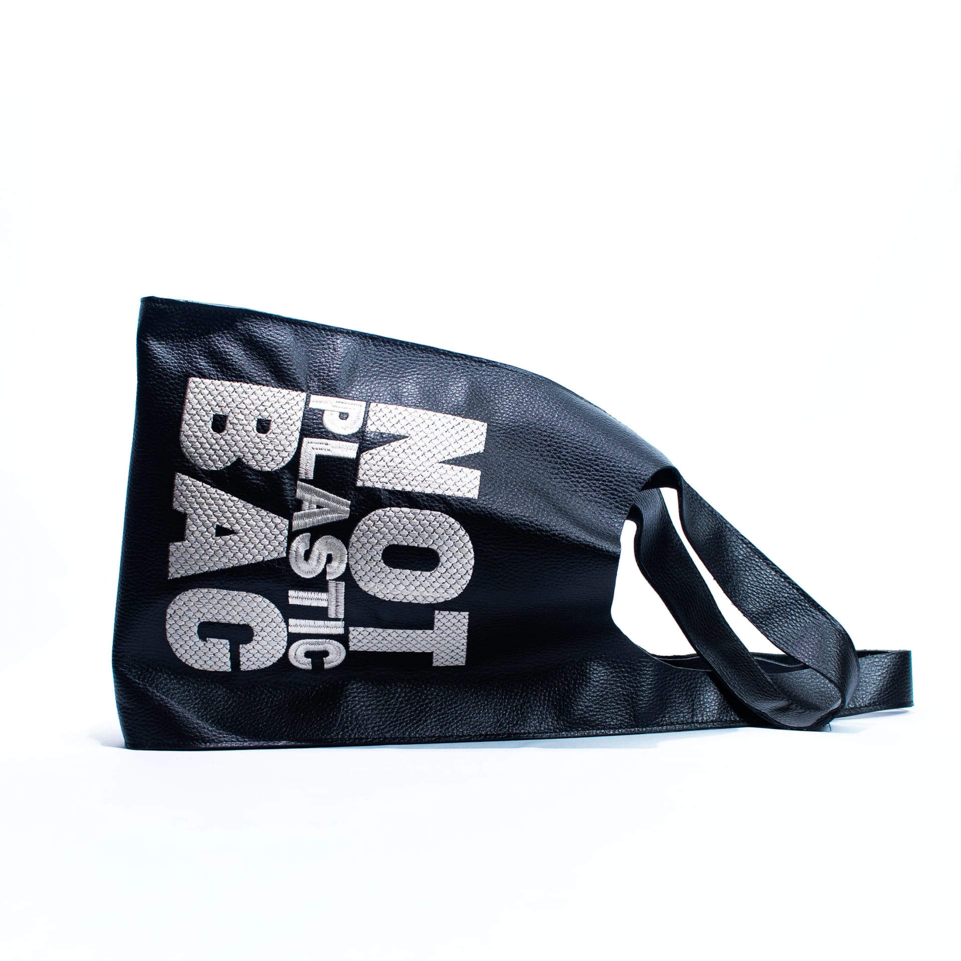 PLASTIC BAG negro x beige - imagen 1