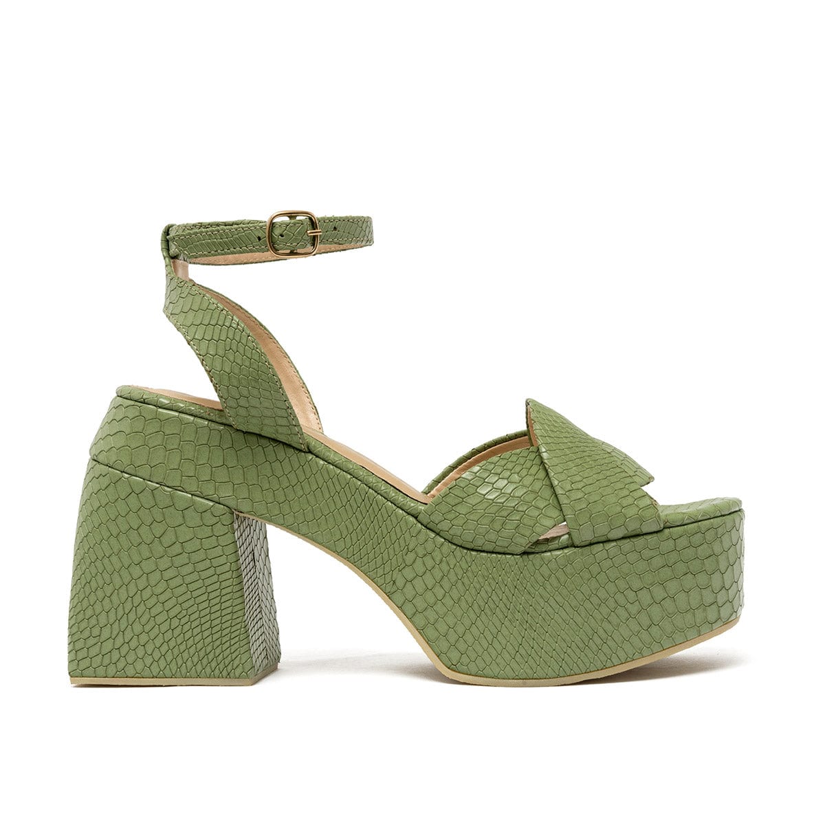 LORETTA GREEN SANDALS - imagen 1