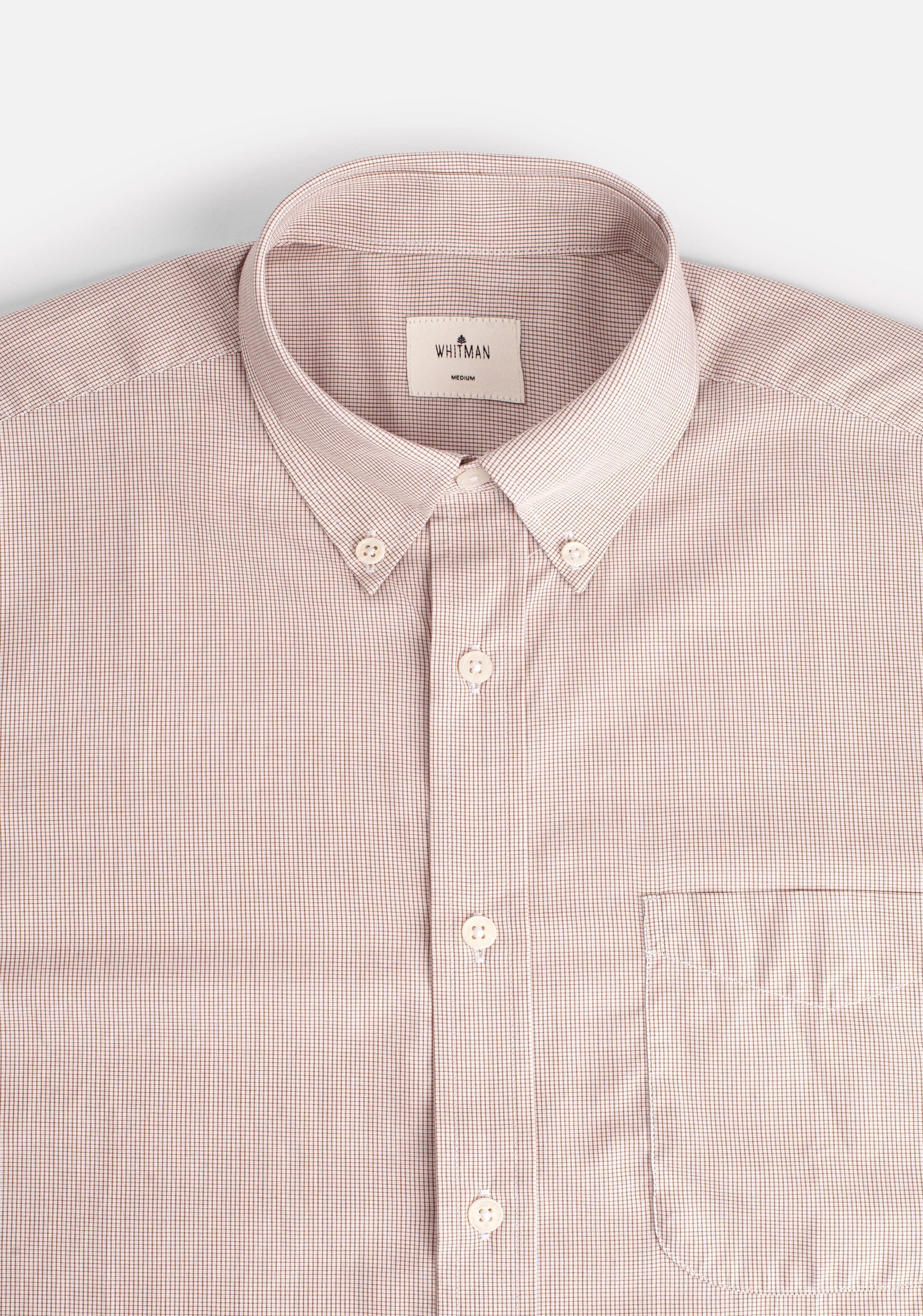 Camisa H CBD Cuadros Peq. Café Claro - imagen 2