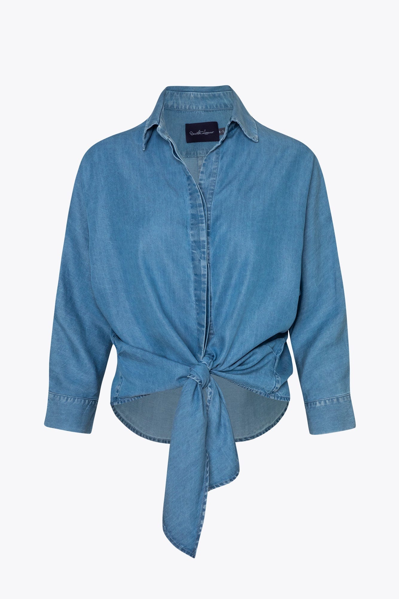 Camisa Halen Tencel Azul - imagen 1