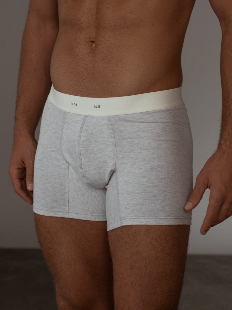 MEN CLASSIC COTTON BOXER - GRAY - imagen 8