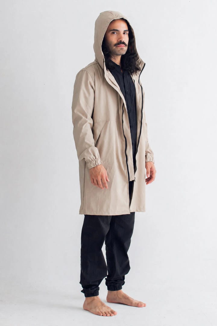 Chaqueta para lluvia beige - imagen 3