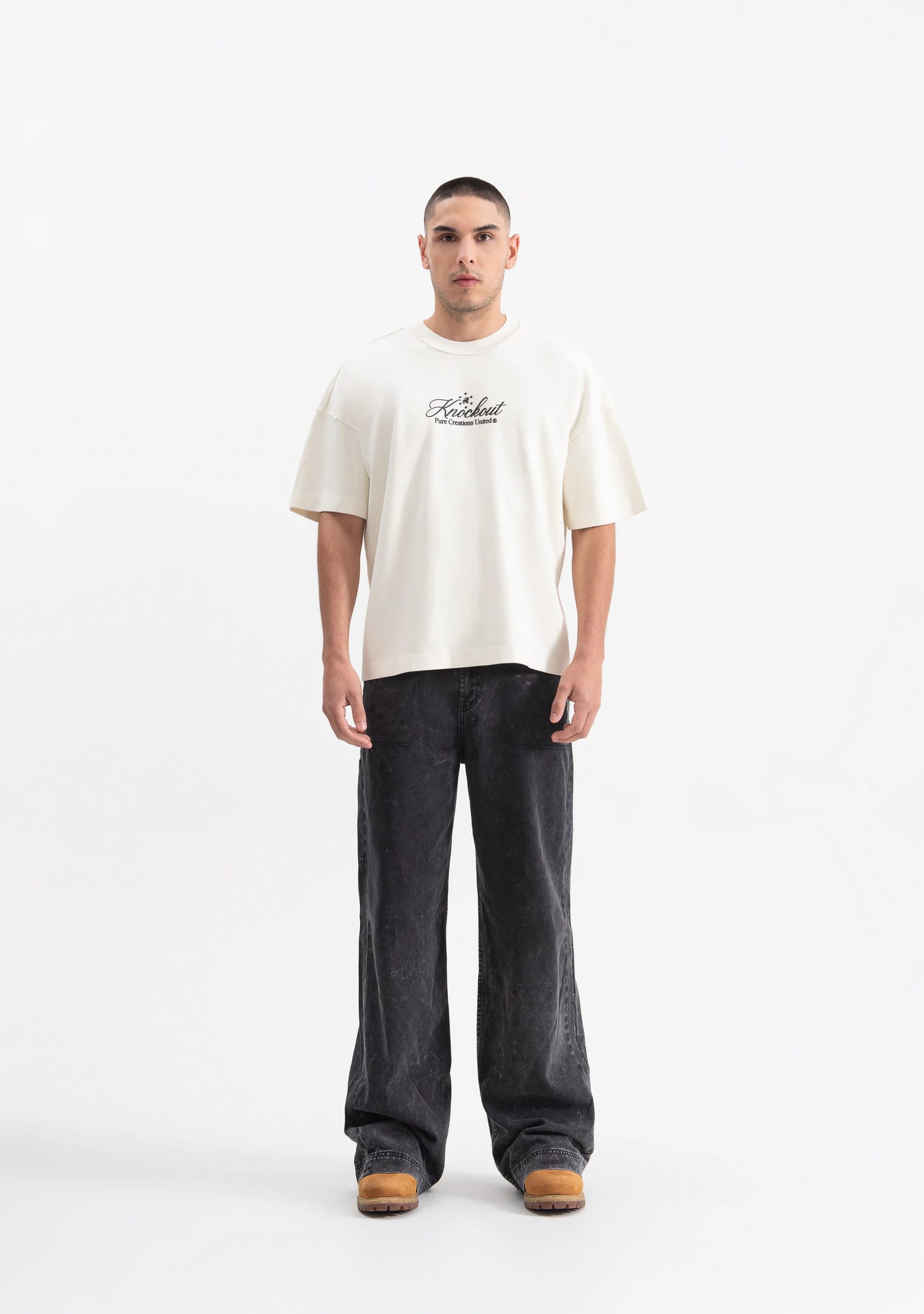 Knockout cream gloves t-shirt - imagen 4