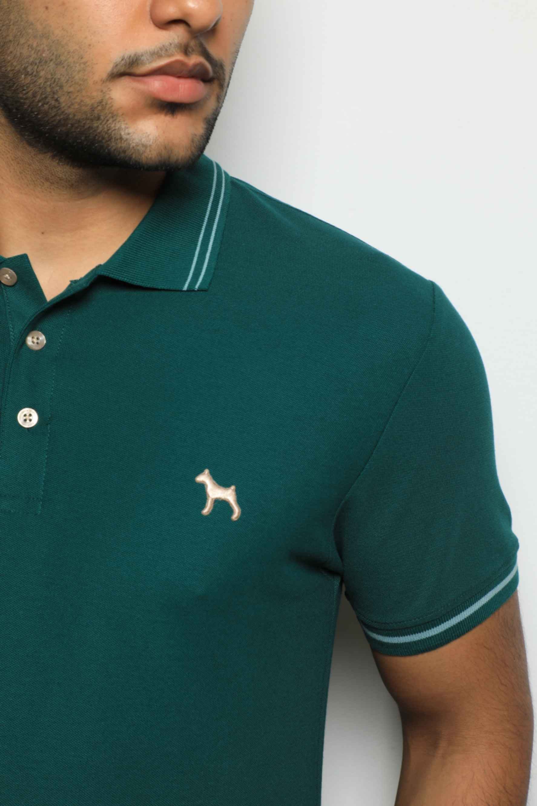 Polo Básica Verde Oscuro - imagen 3