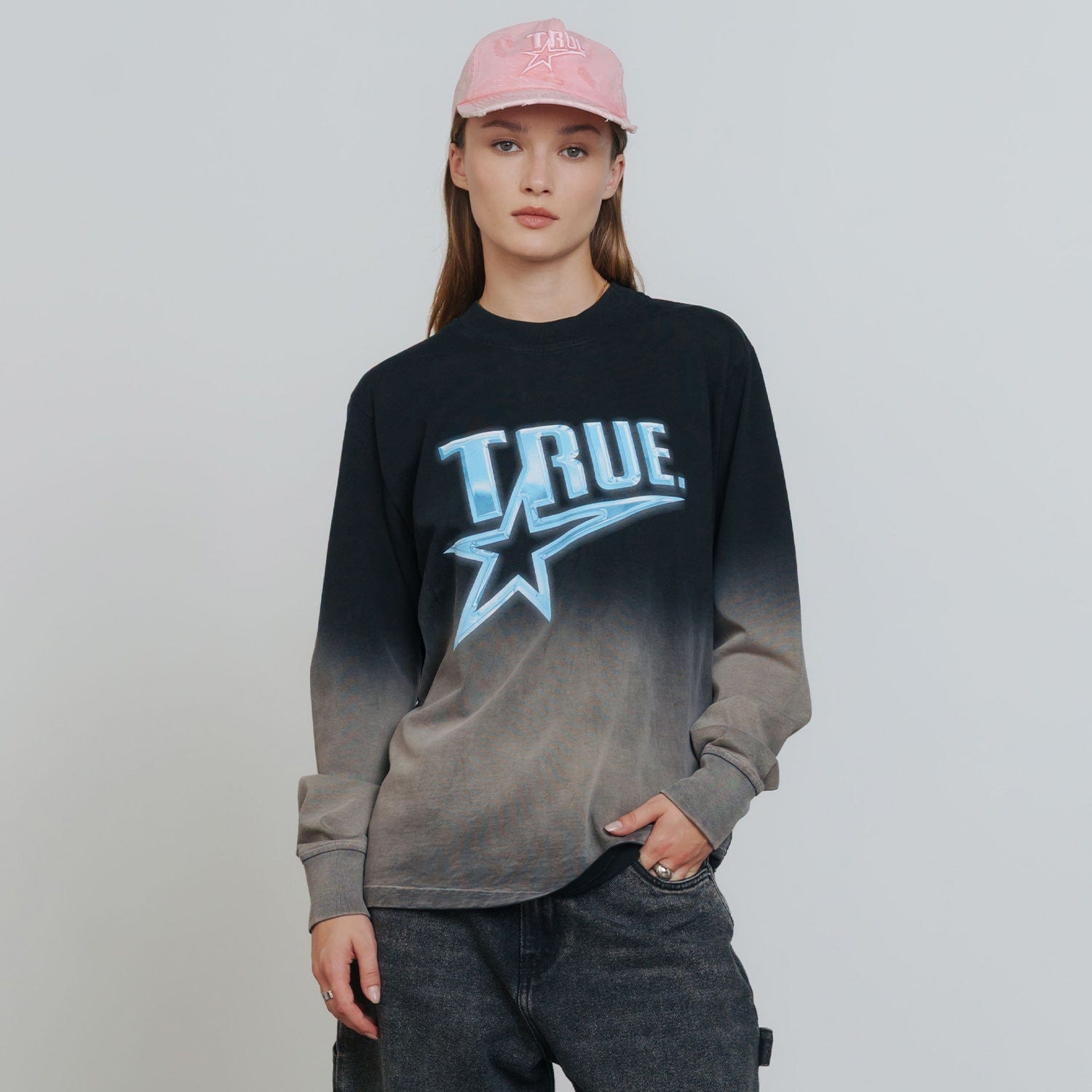 Chrome Long Sleeve Tee - Black/White - imagen 6