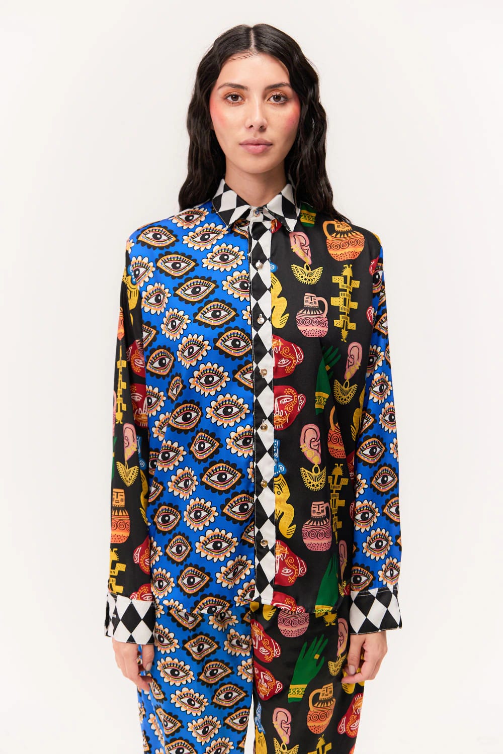 Camisa Manga Larga Unisex / Ilustración Sentido Precolombino - imagen 5