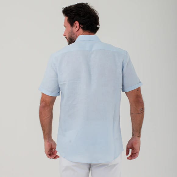 CAMISA MC 100% LINO HOMBRE - imagen 4