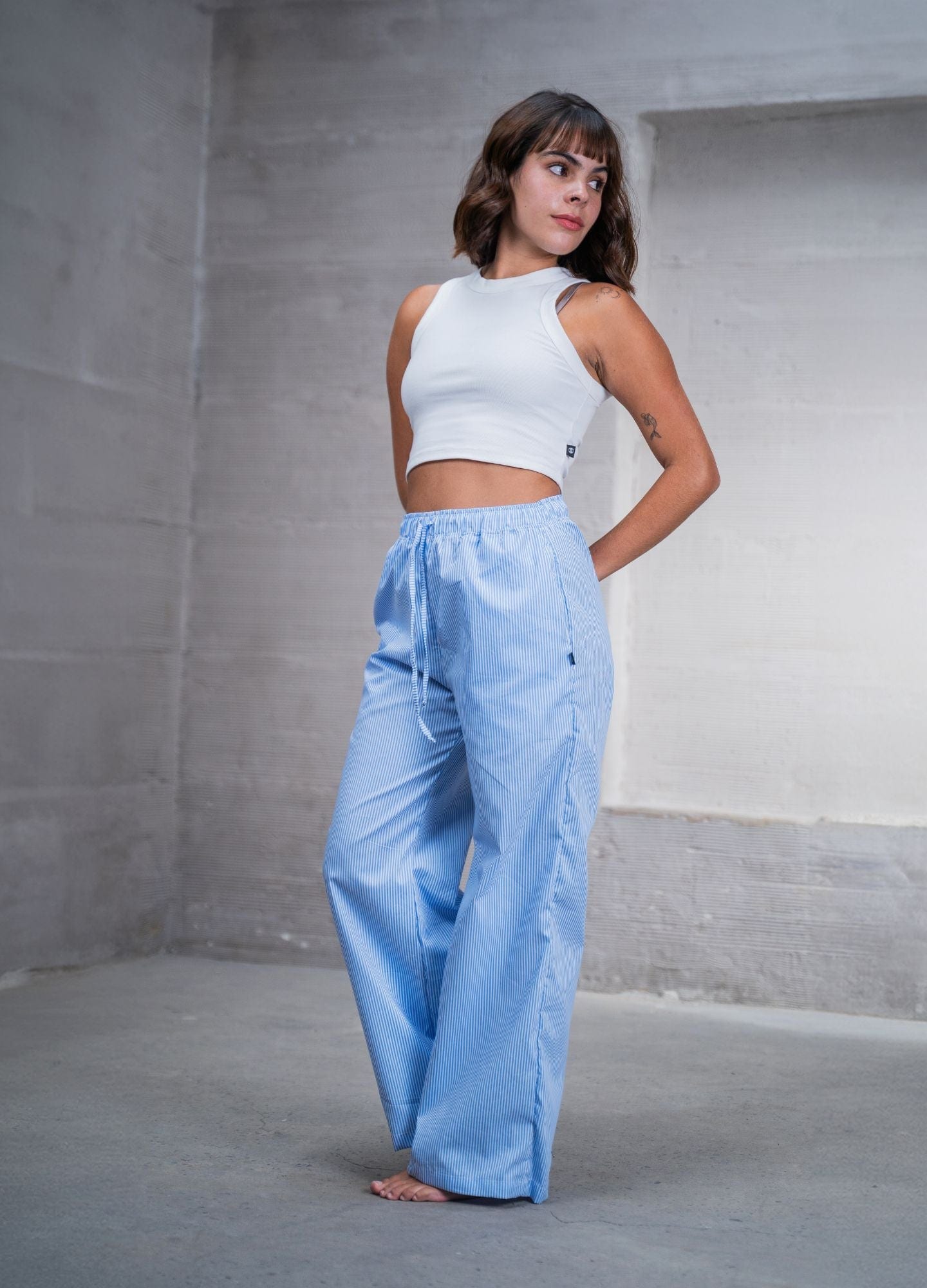 Pantalón Rayas - Azul - imagen 1