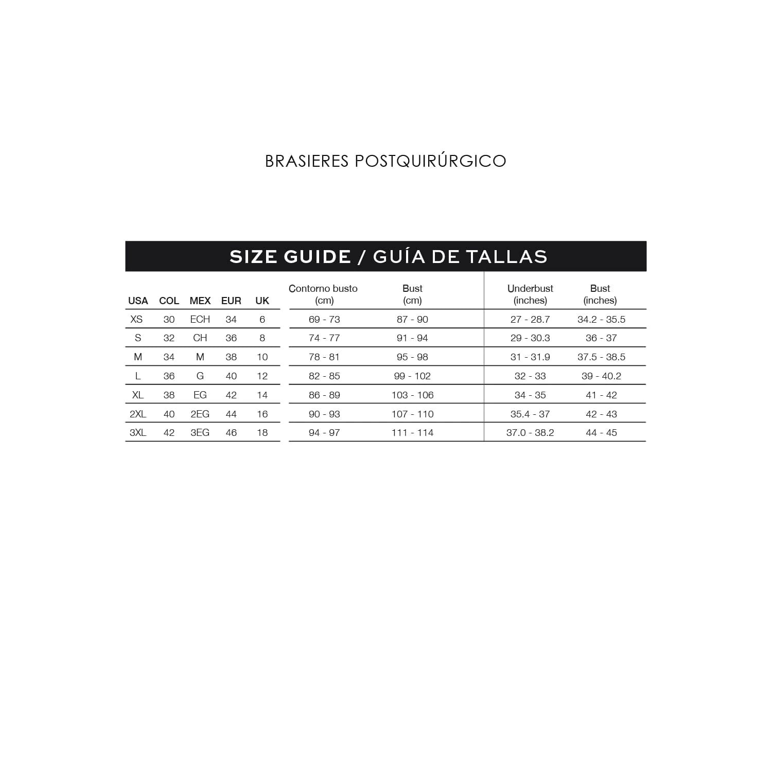 Brasier Postoperatorio Mujer - imagen 16