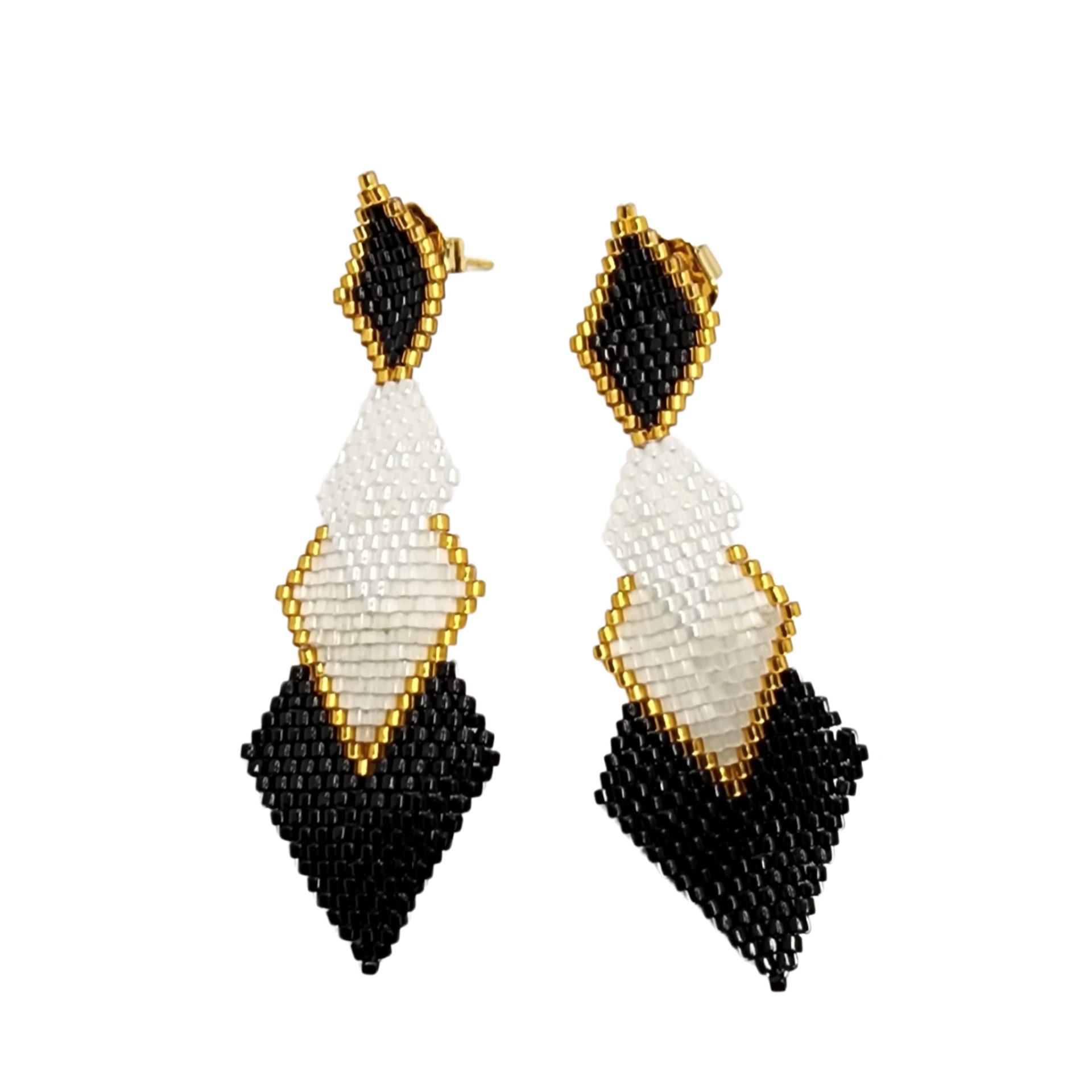 Miyuki Rombo Fall Earrings - imagen 1