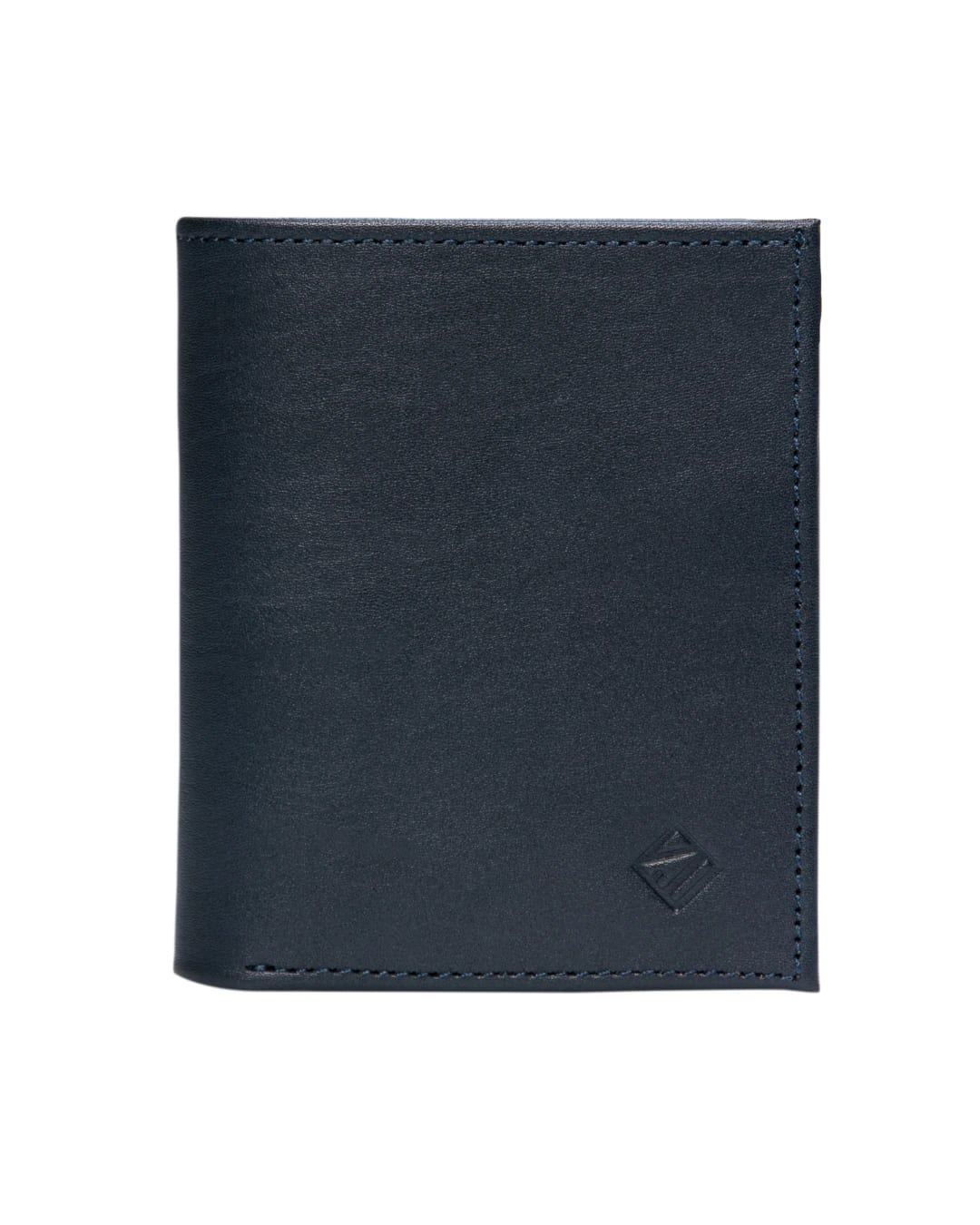 Billetera Compact Cuero (Azul) — Con Grabado de Iniciales - imagen 1