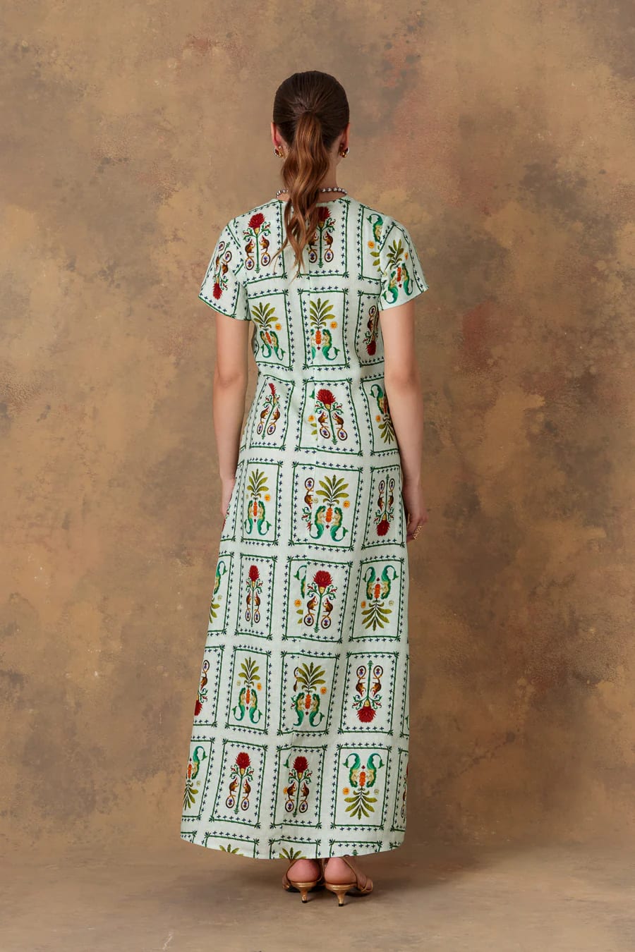 Wome's dress linen silvan light green - imagen 6