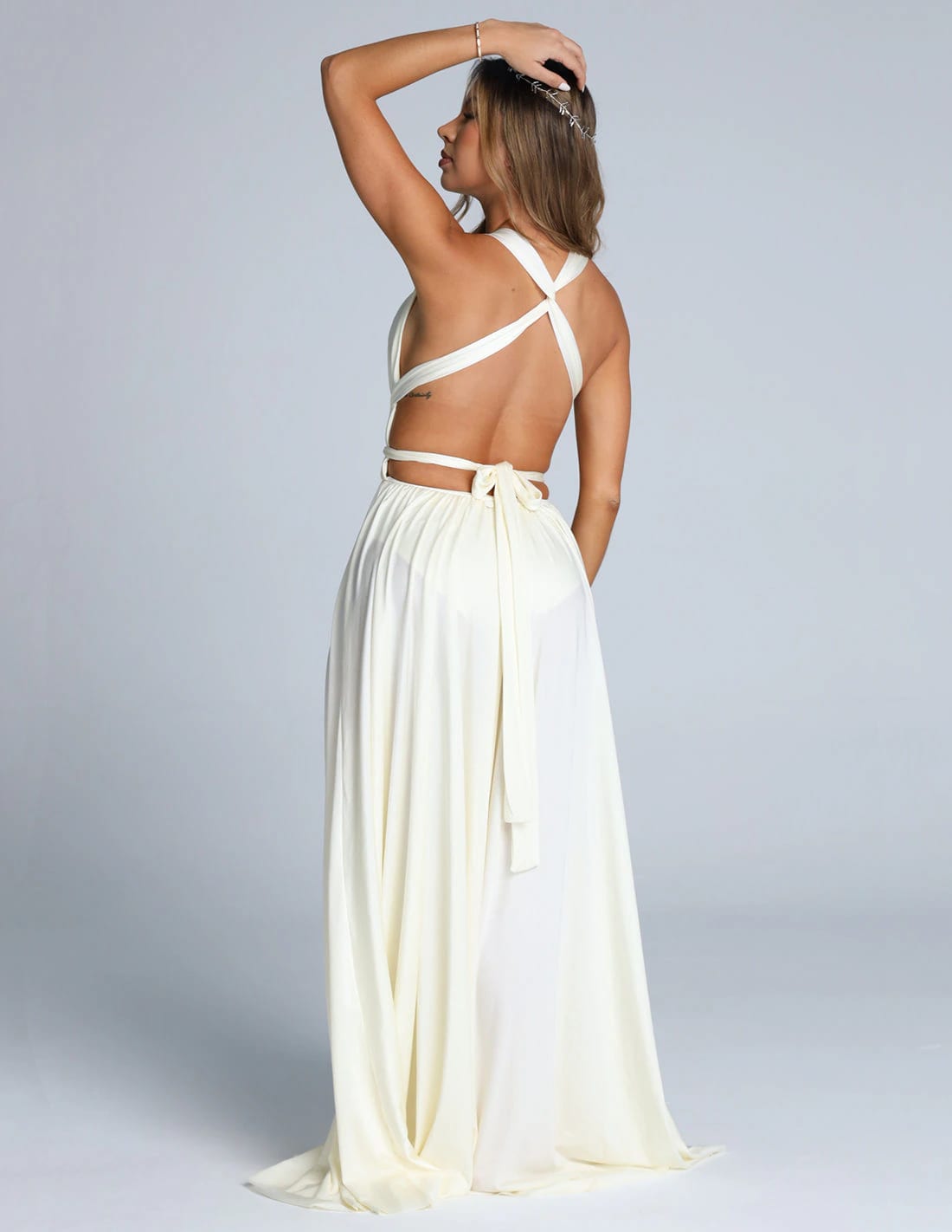 Vestido Pluton Marfil - imagen 3
