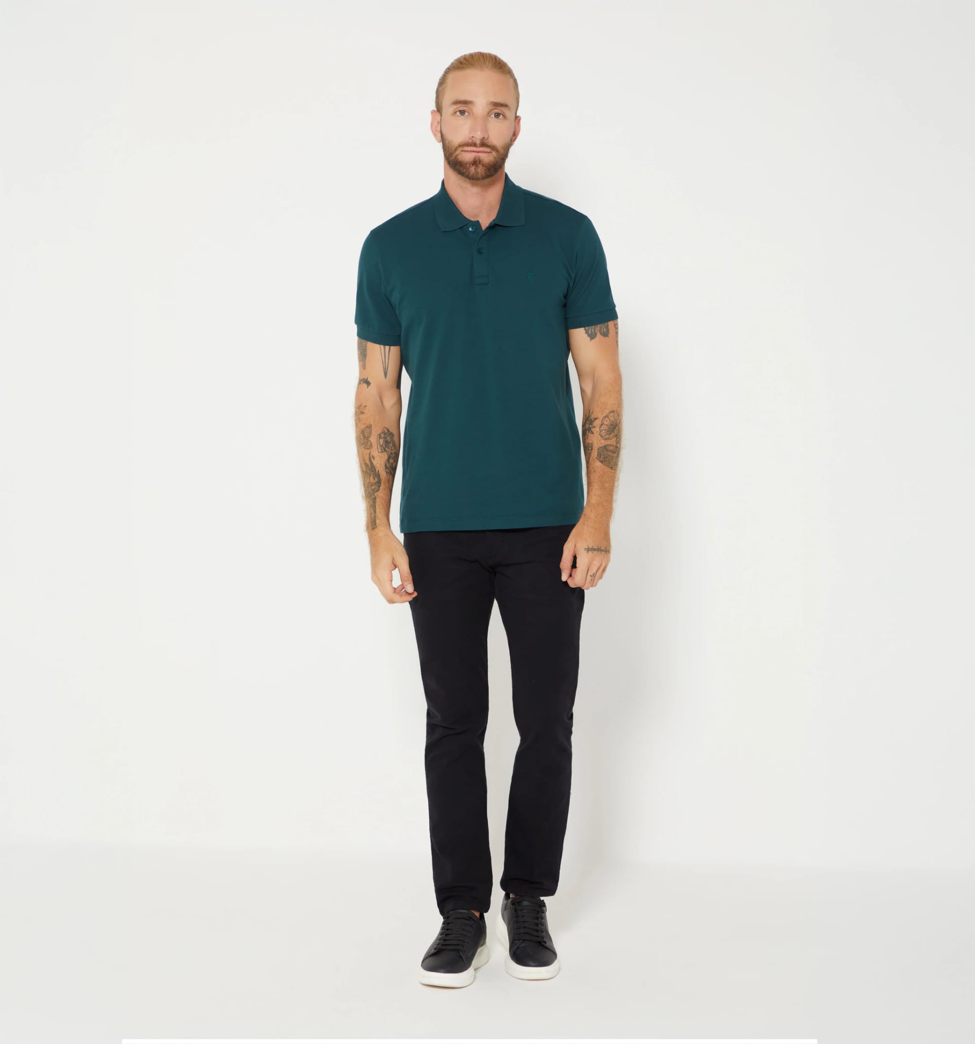 Polo básico para hombre slim fit - imagen 8