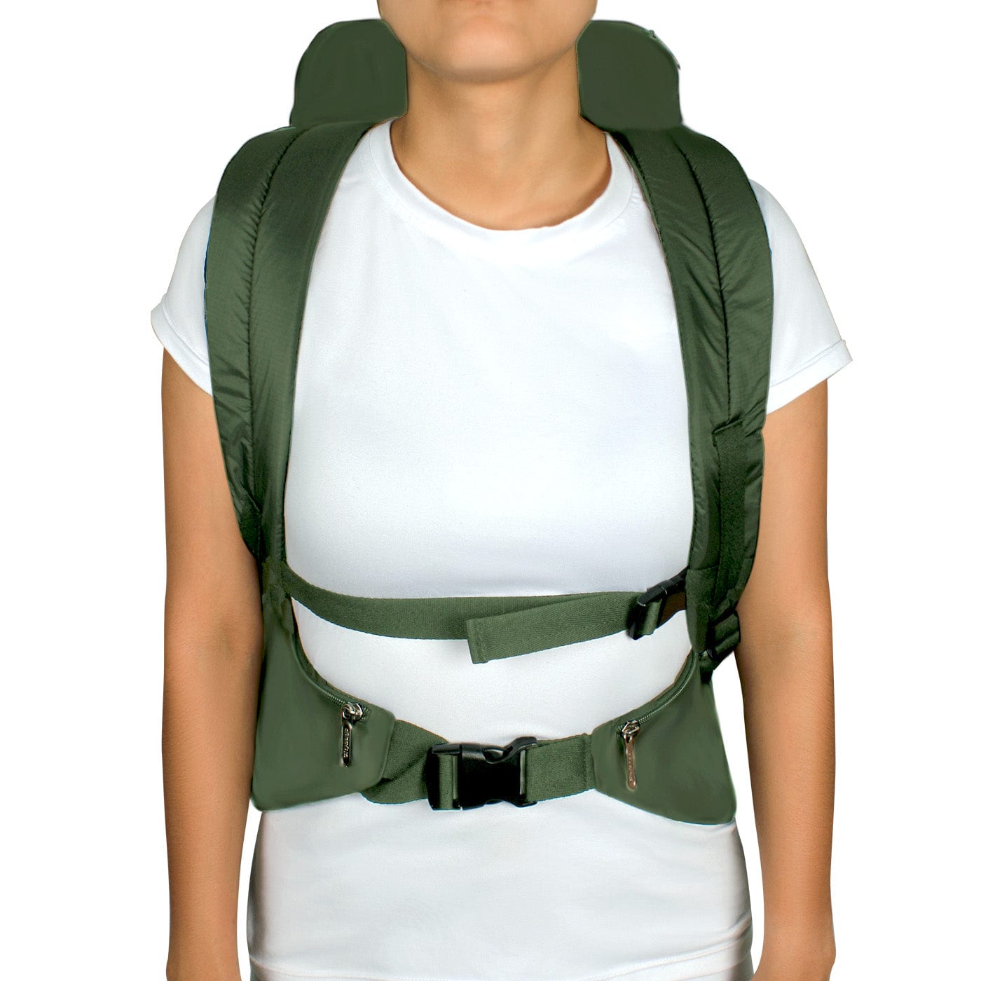 Morral Viajero XL Plegable Citybags Light verde militar - imagen 6
