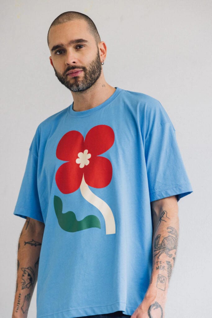 T-shirt Oversize Hibiscus - imagen 5