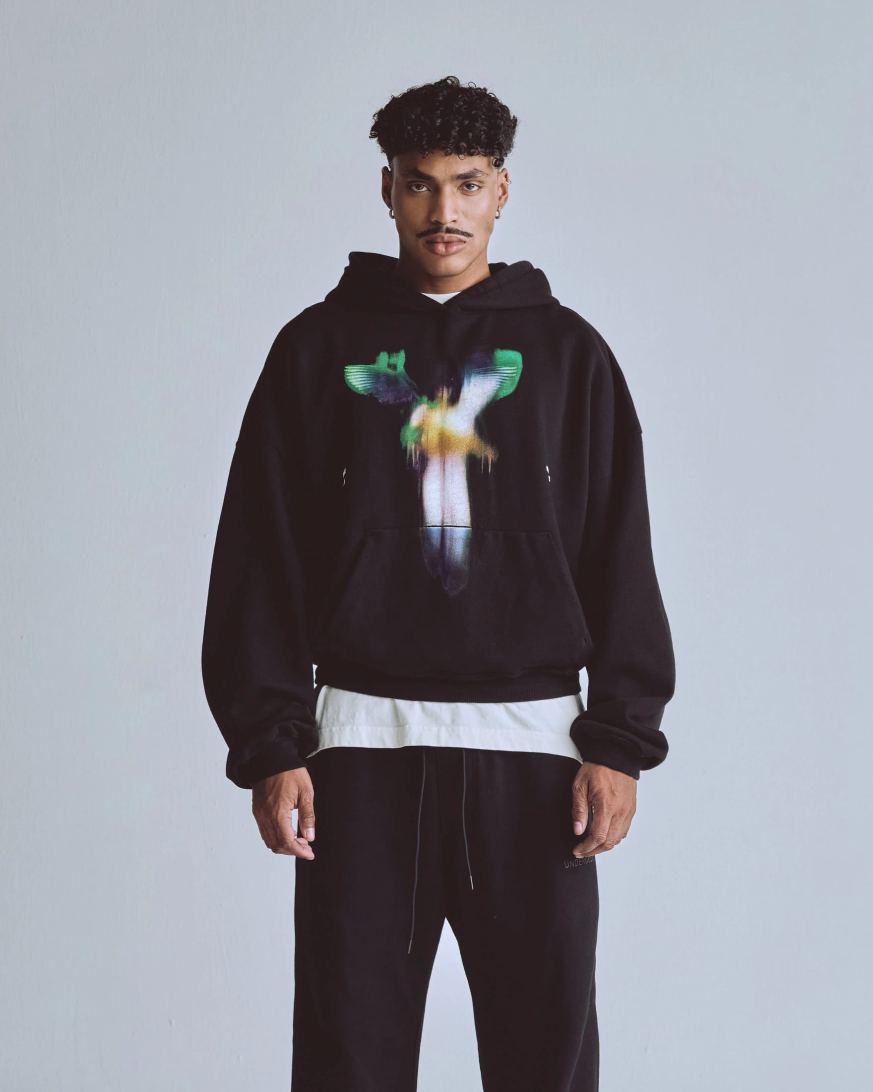 Capsule Angel Boxy Fit Hoodie Black - imagen 2
