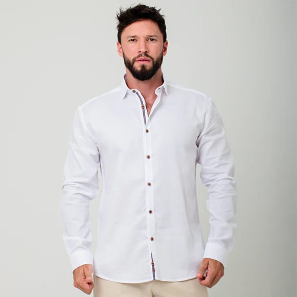 CAMISA ML 100% ALGODON HOMBRE - imagen 88
