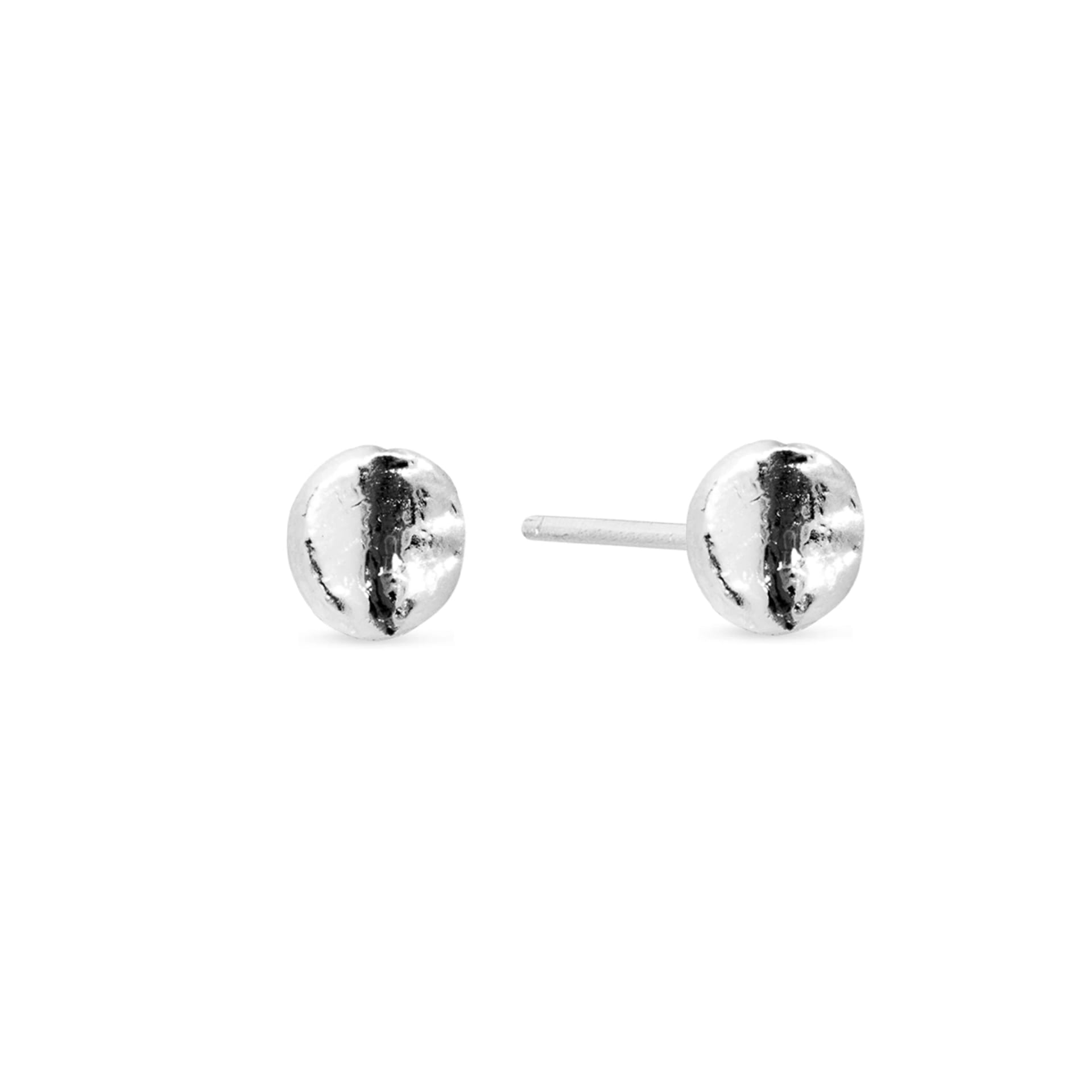 Aretes Café Moka en plata envejecida - imagen 1